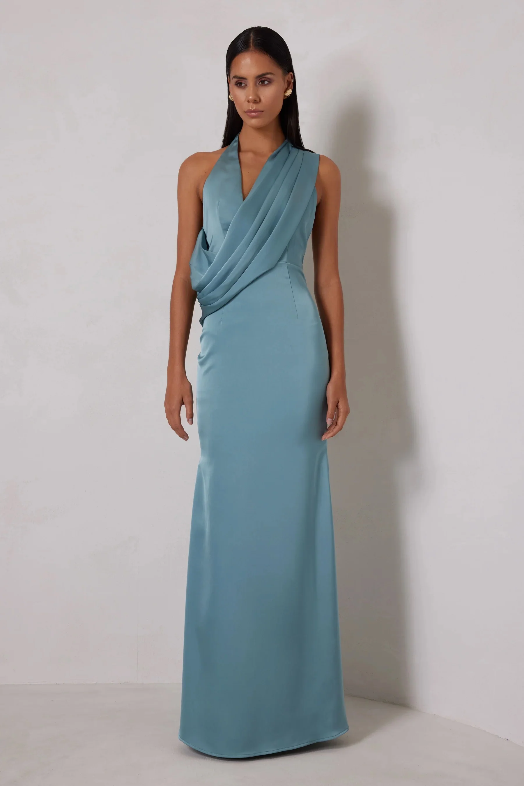 Elle Zeitoune Jocelyn Dress - Serine Teal - Image 3