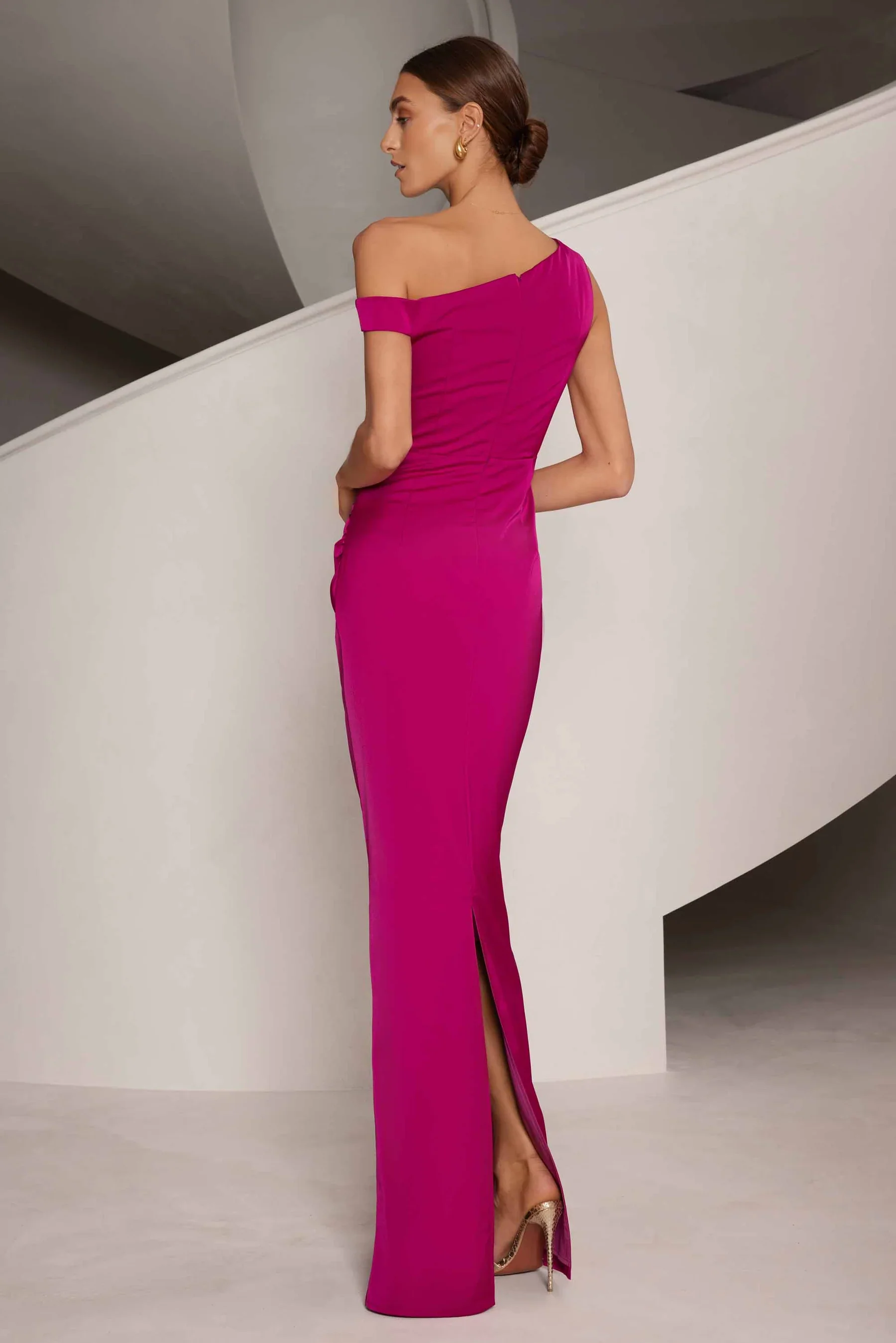 Elle Zeitoune Kaira Dress - Mulberry Pink - Image 3