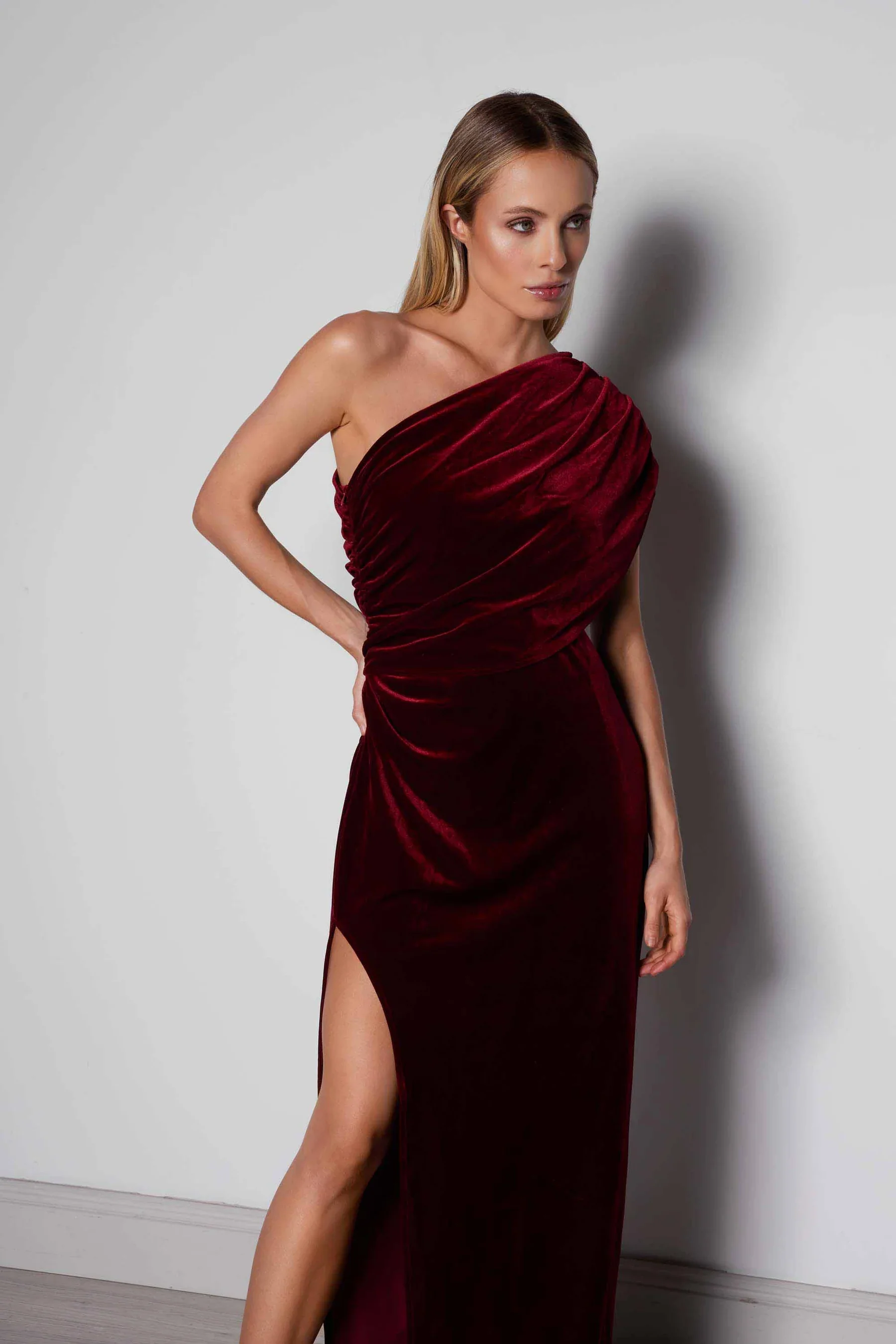 Elle Zeitoune Luna Dress - Wine - Image 2