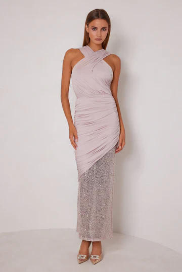 Elle Zeitoune Matilda Gown - Dusty Pink