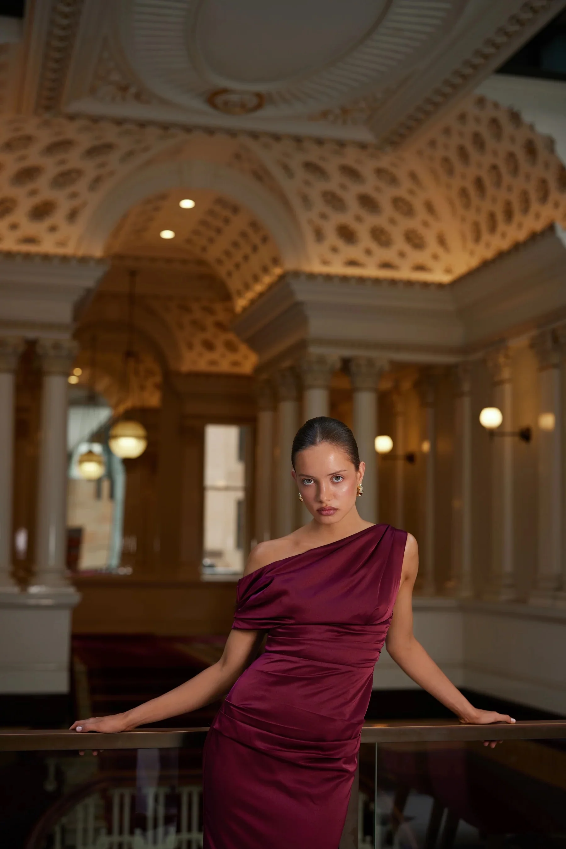 Elle Zeitoune Maximus Dress - Wine - Image 3