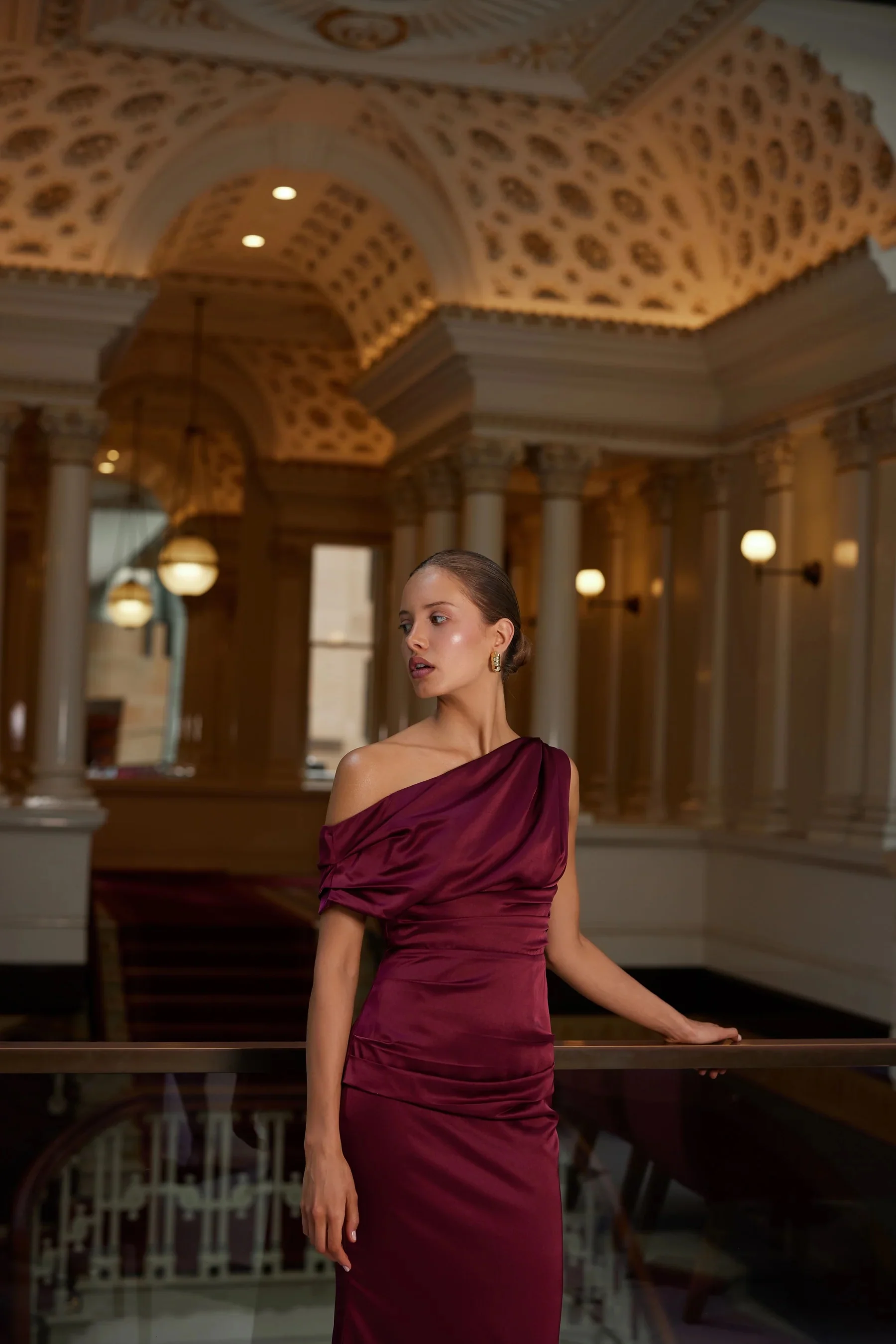 Elle Zeitoune Maximus Dress - Wine - Image 5
