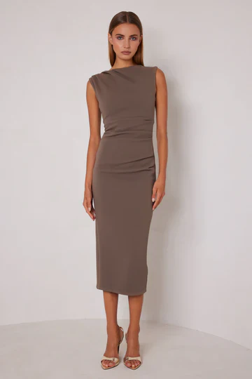 Elle Zeitoune Michelle Dress - Latte