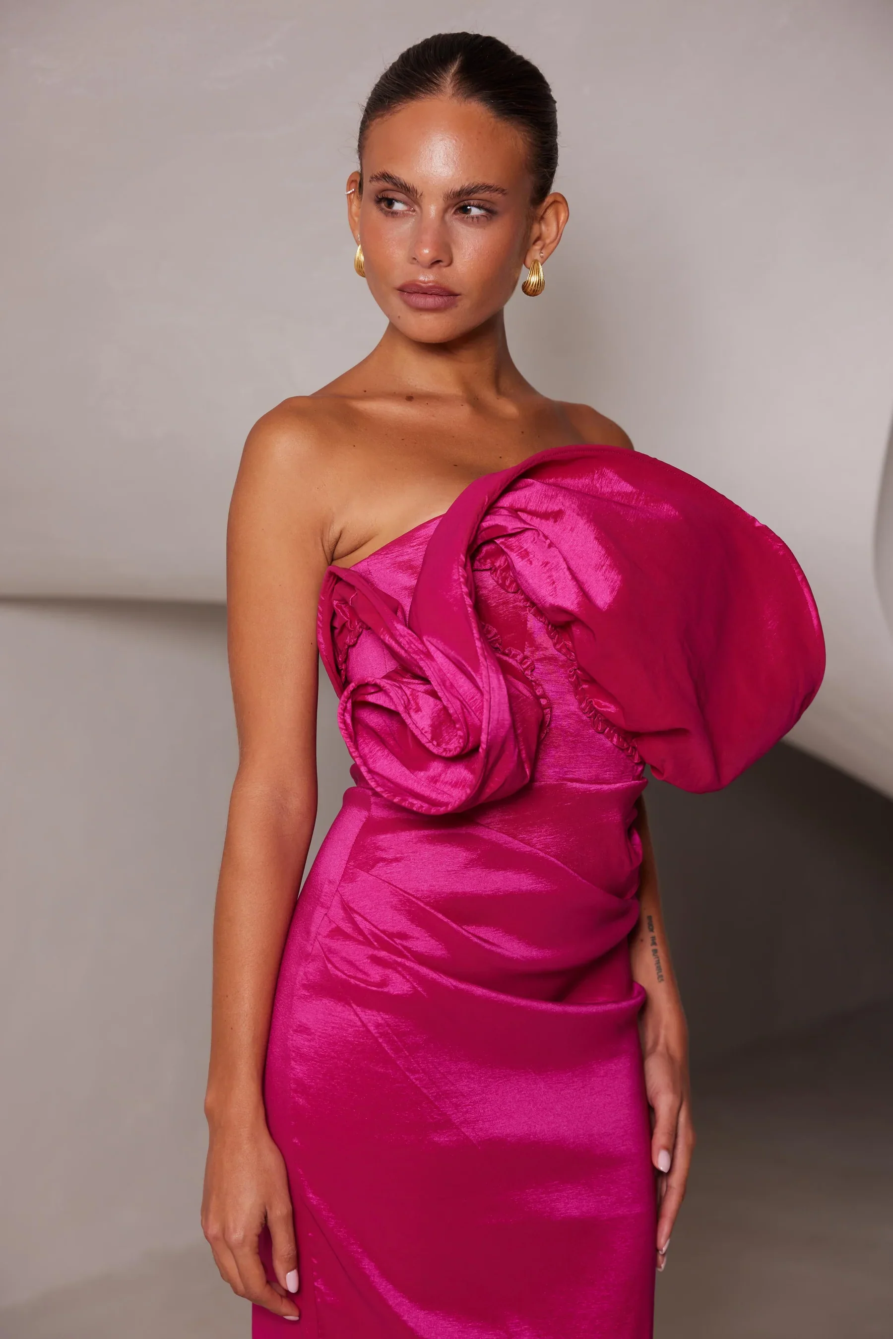 Elle Zeitoune Miles Dress - Raspberry - Image 2
