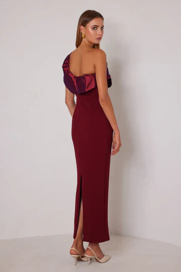 Elle Zeitoune Naomi Dress - Wine - Image 2