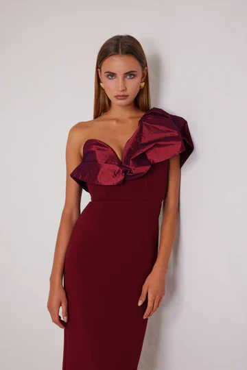 Elle Zeitoune Naomi Dress - Wine - Image 3