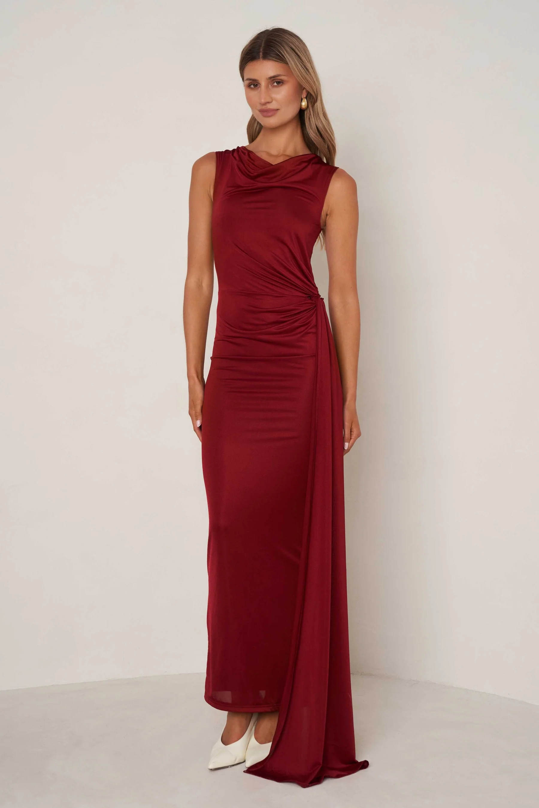 Elle Zeitoune Natalia Dress - Wine