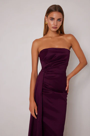 Elle Zeitoune Paulina Maxi Dress - Plum - Image 2