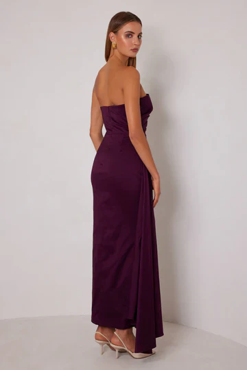 Elle Zeitoune Paulina Maxi Dress - Plum - Image 3