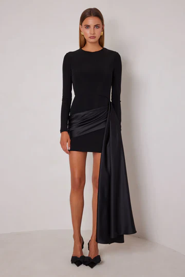 Elle Zeitoune Rumi Mini Dress - Black