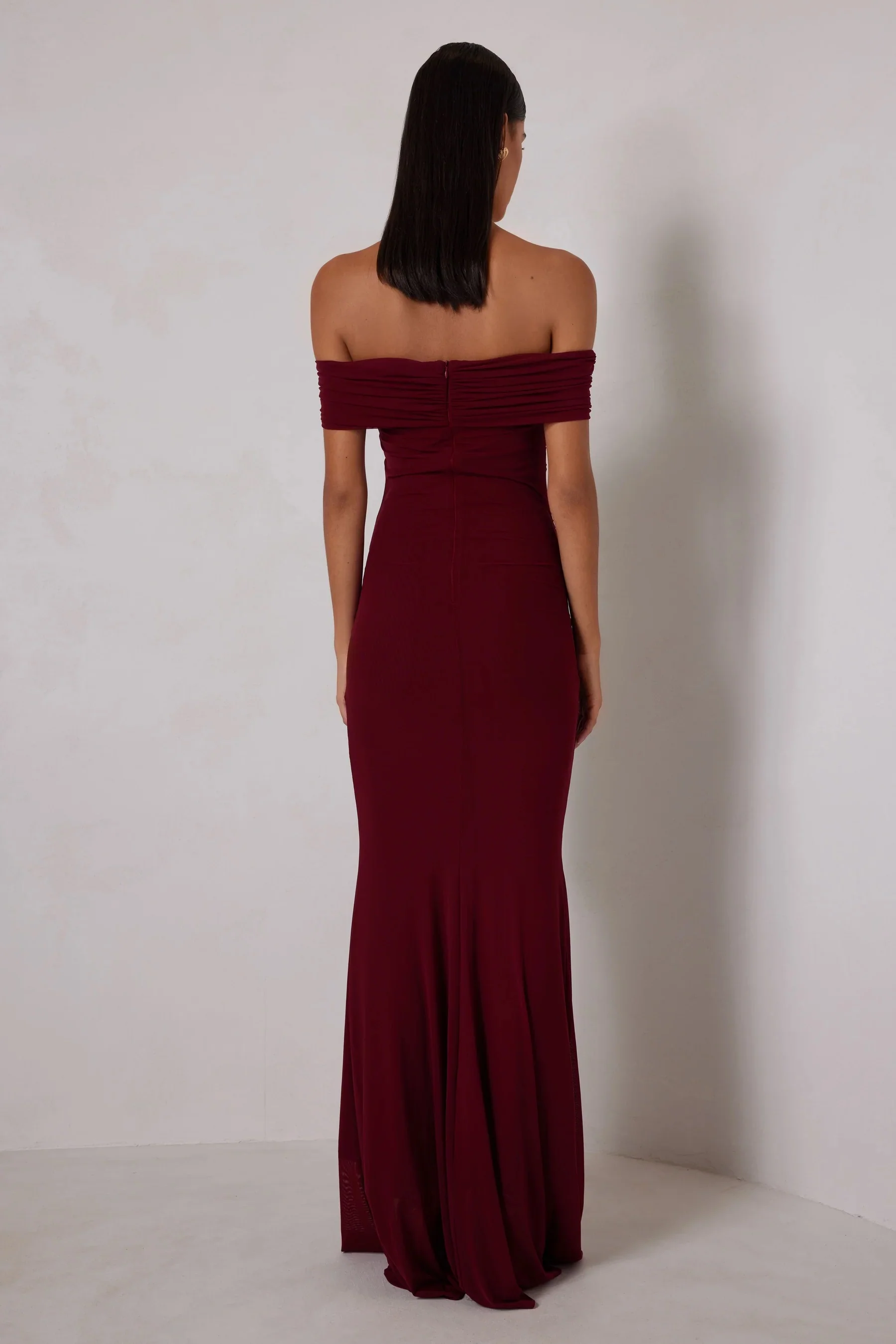 Elle Zeitoune Saylor Dress - Wine - Image 3