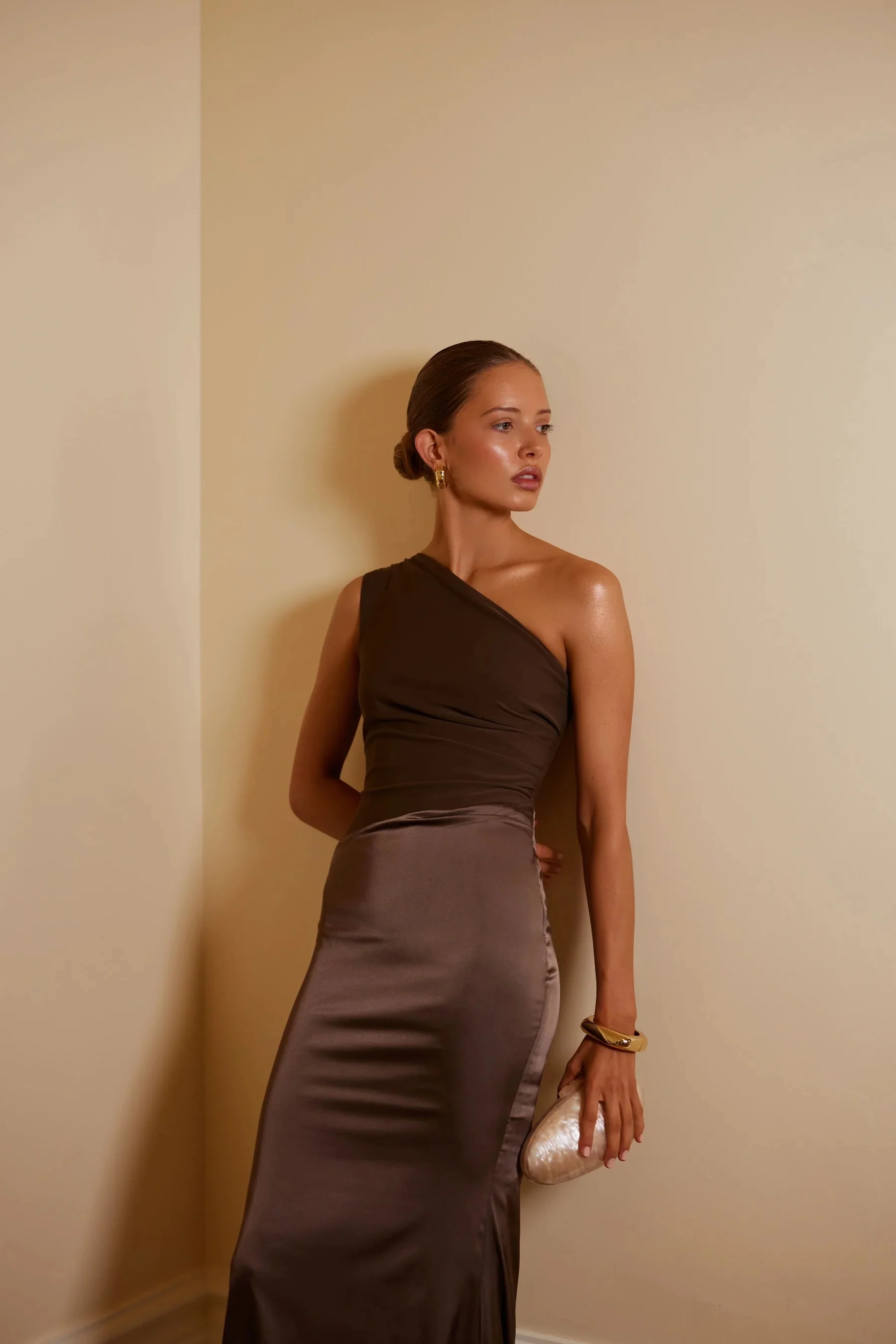 Elle Zeitoune Shay Dress - Espresso - Image 5