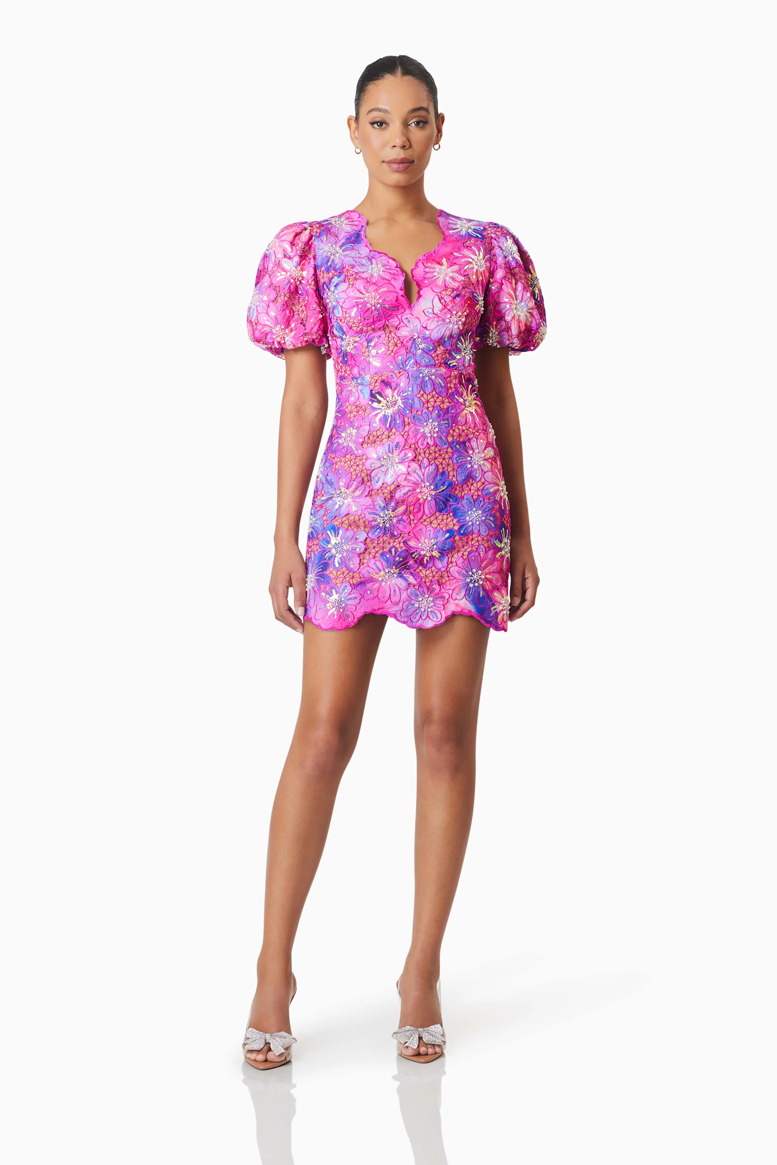 Elliatt Abrielle Mini Dress - Purple Multi - Image 3