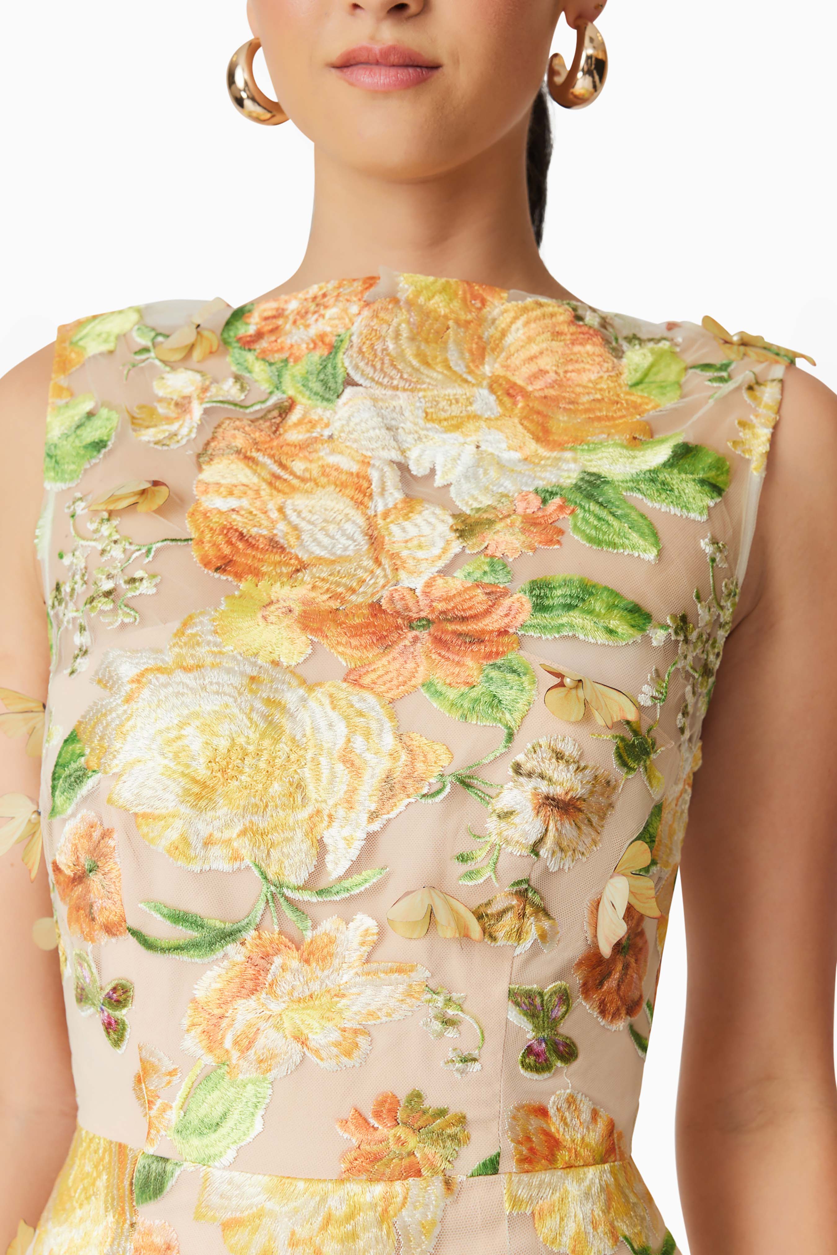 Elliatt Aella Midi Dress - Yellow Multi - Image 6