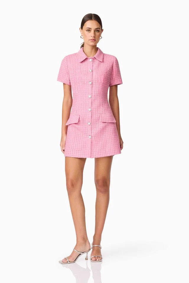 Elliatt Alia Mini Dress - Pink - Image 2