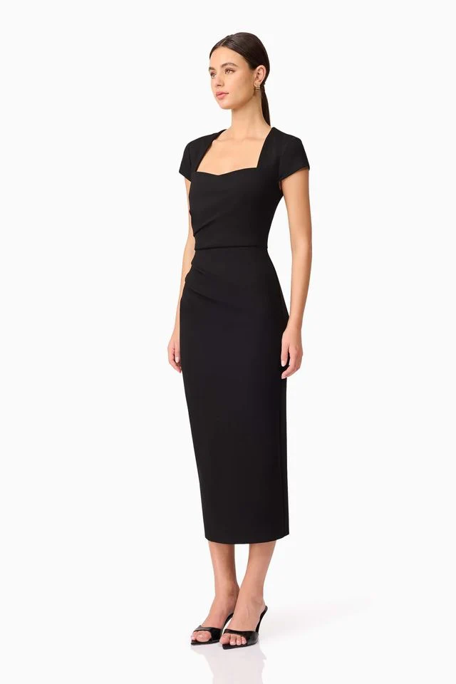 Elliatt Alina Midi Dress - Black - Image 4