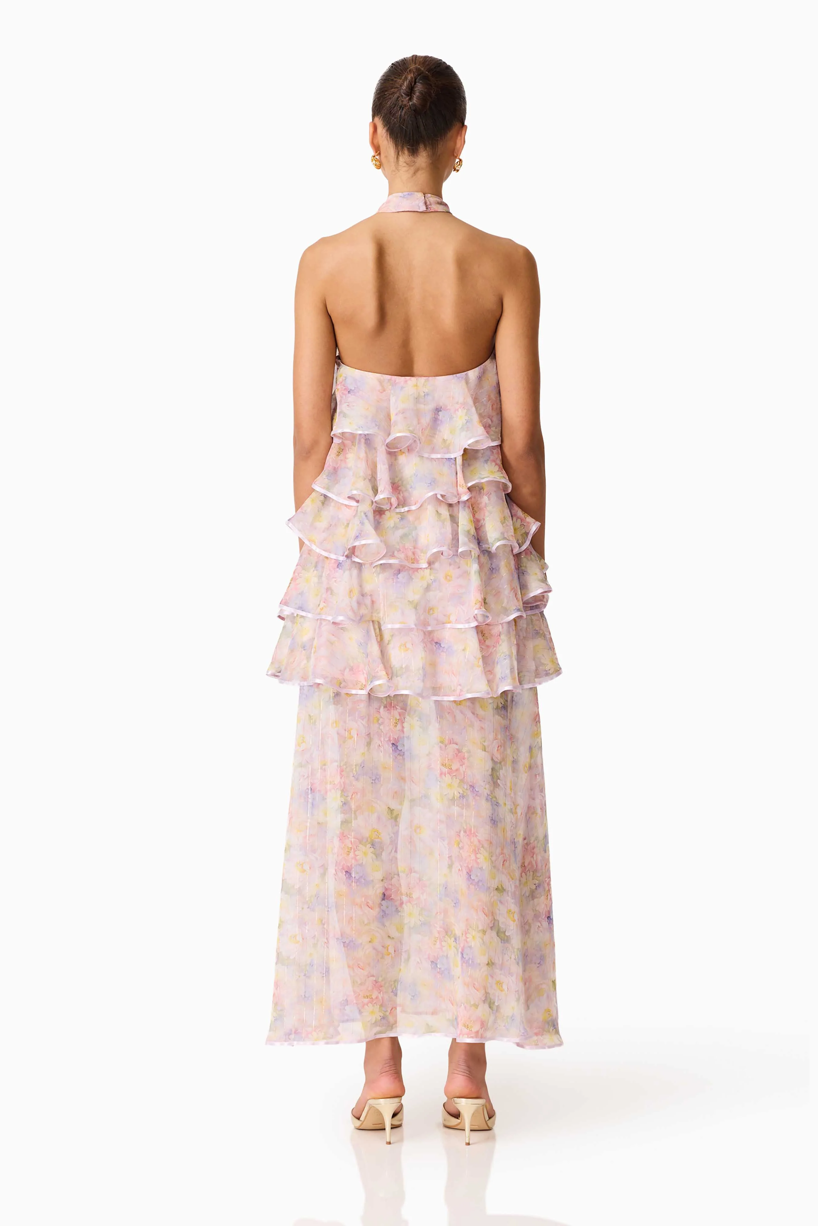 Elliatt Alindra Halterneck Maxi Dress - Floral Multi - Image 5