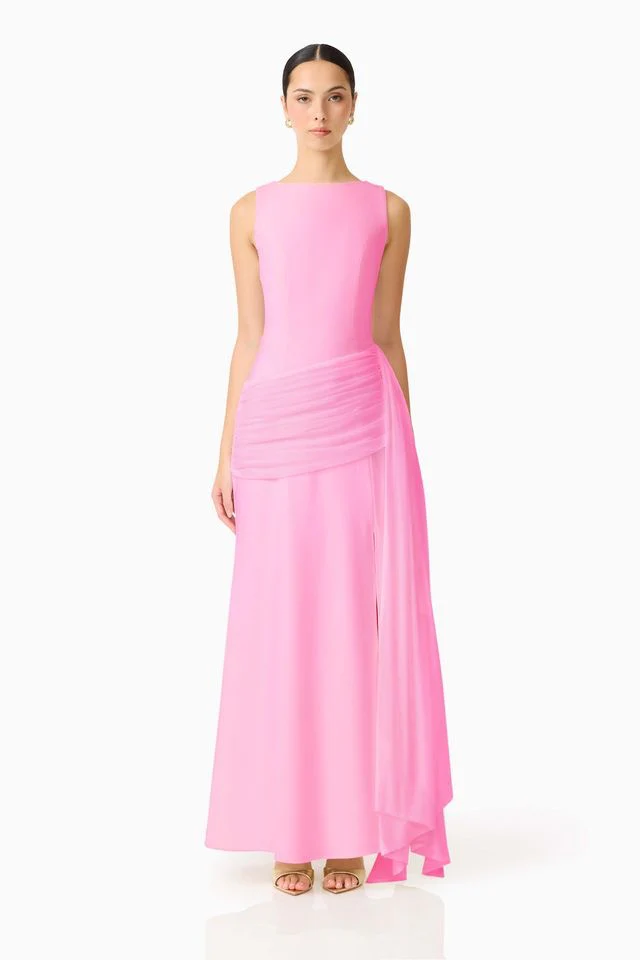 Elliatt Amelina Sash Gown - Pink