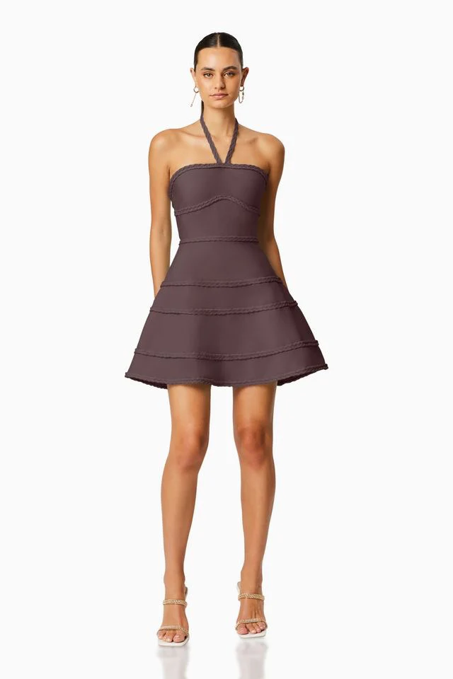 Elliatt Arbor Dress - Chocolate - Image 2