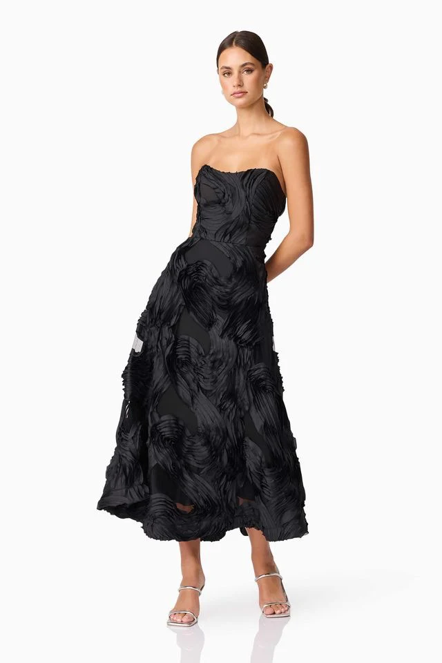 Elliatt Asher Midi Dress - Black - Image 2