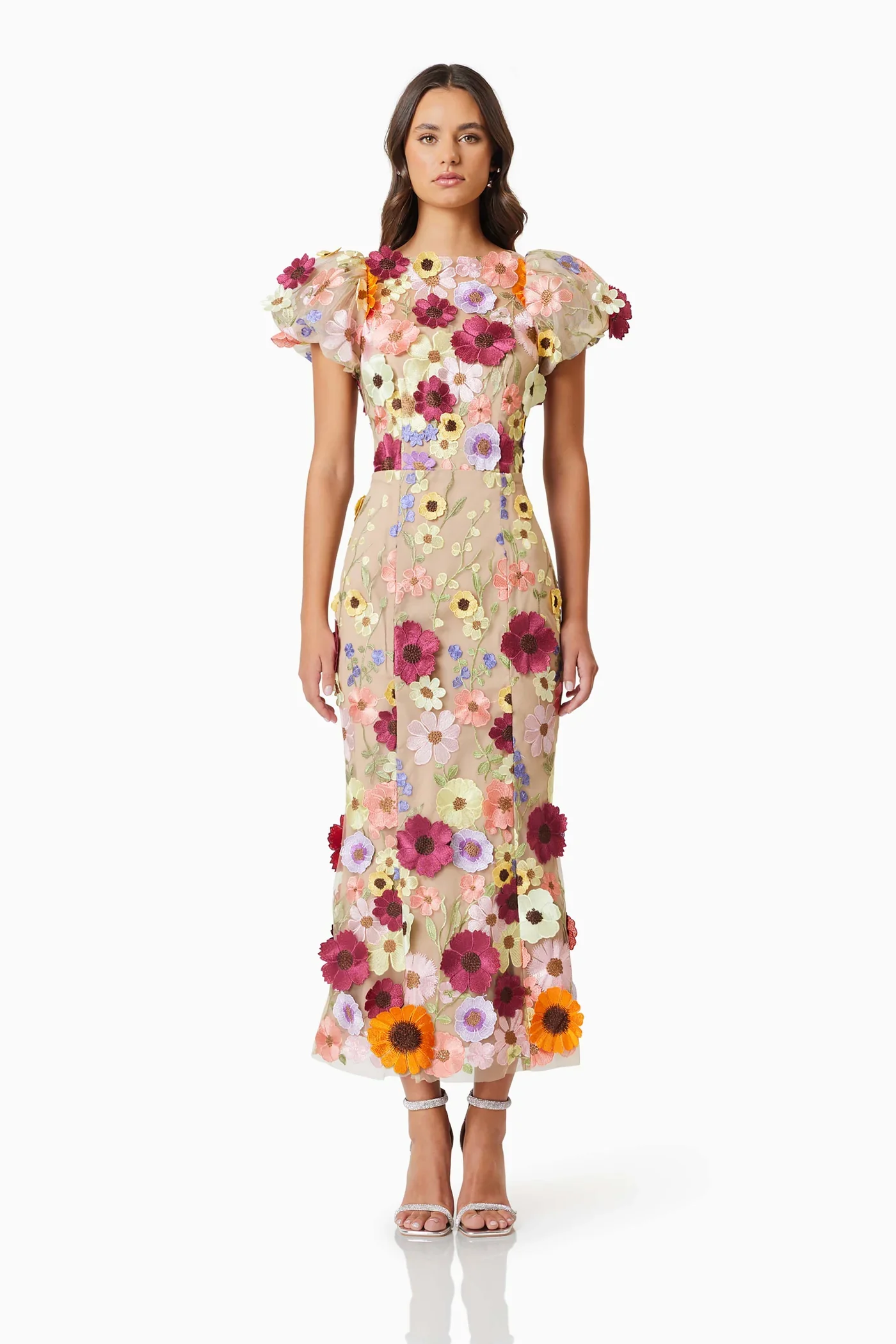 Elliatt Astraea 3D Lace Dress - Multi