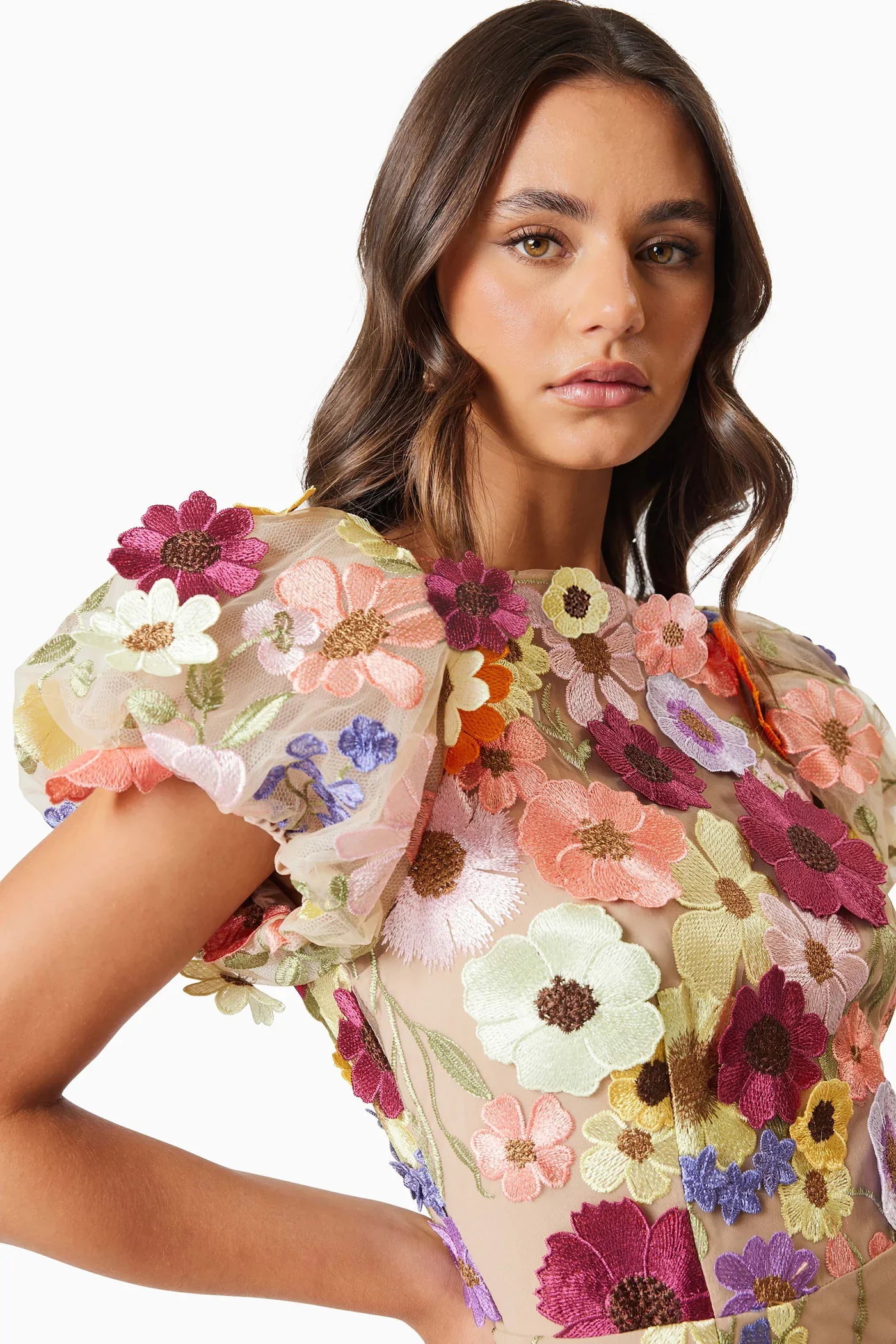 Elliatt Astraea 3D Lace Dress - Multi - Image 6