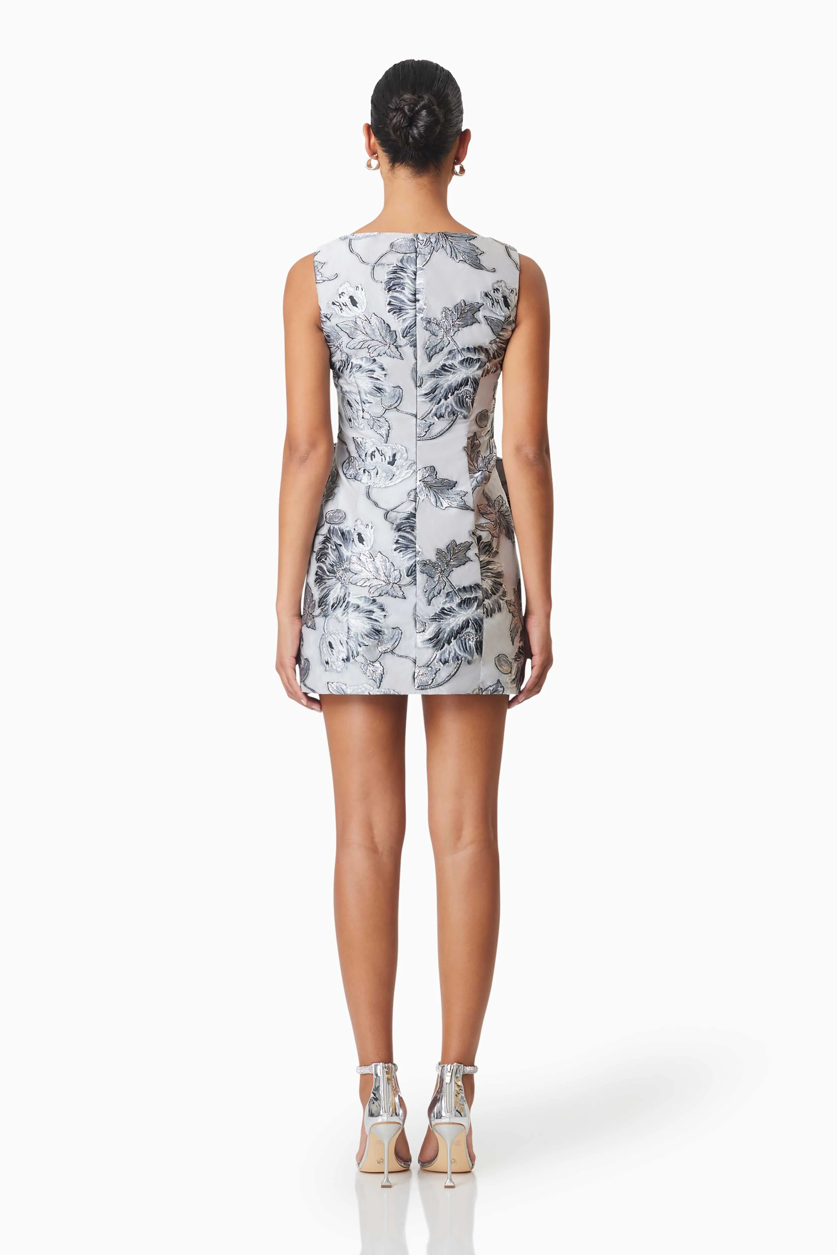 Elliatt Blossom Mini Dress - Silver Multi - Image 3