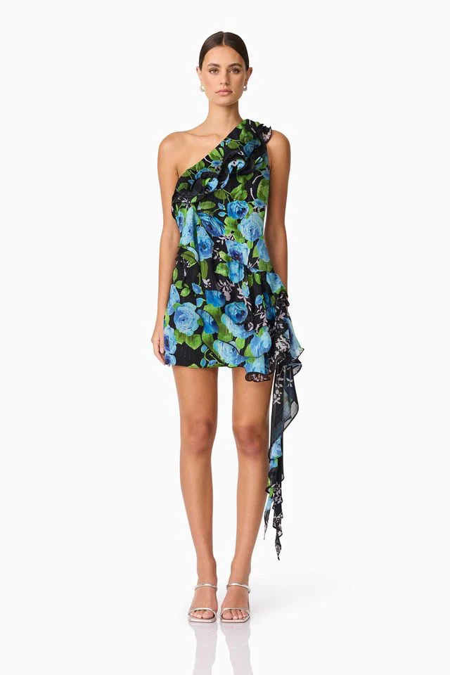 Elliatt Briony Mini Dress - Black Multi