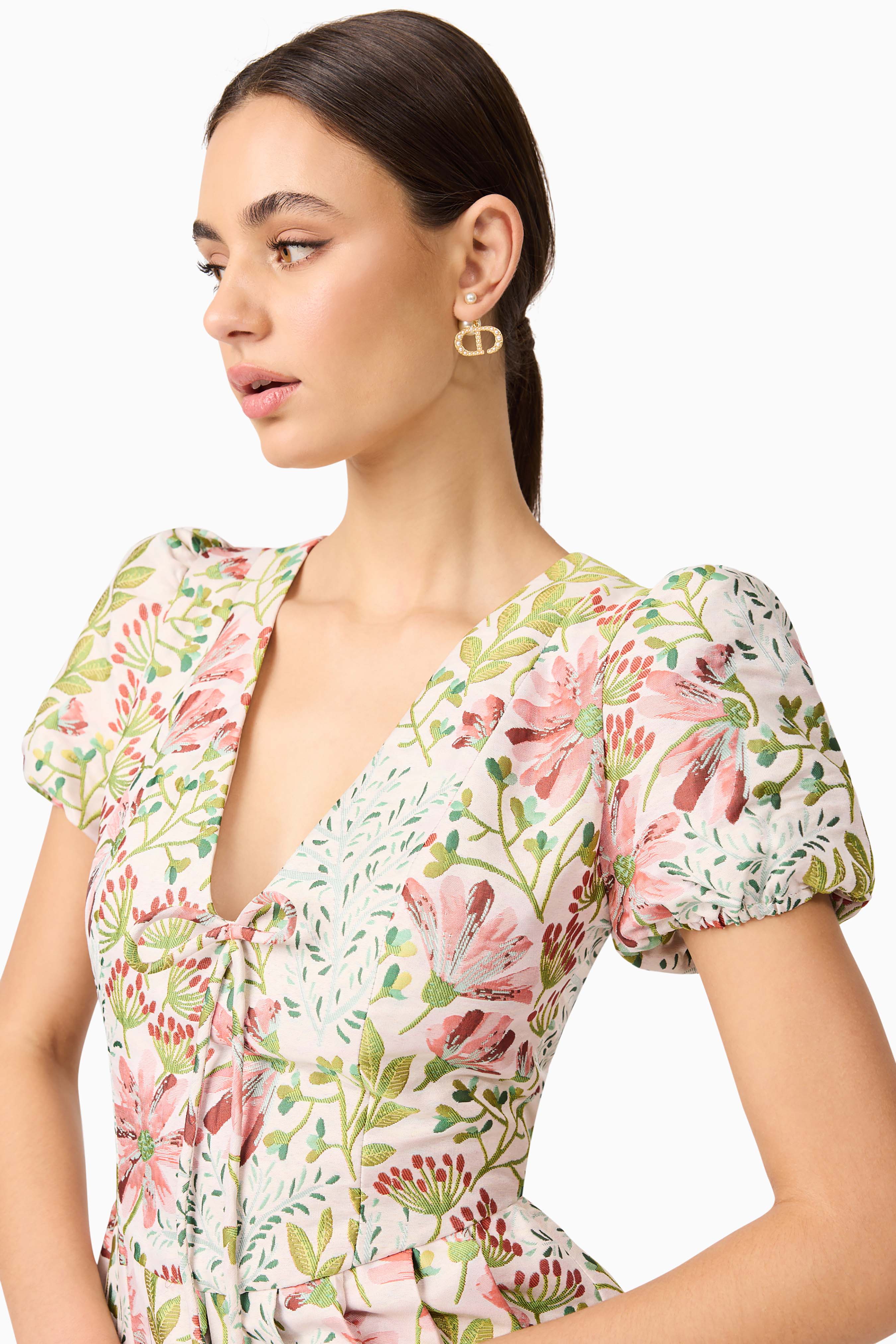 Elliatt Calaantha Puff Sleeve Mini Dress - Multi - Image 6