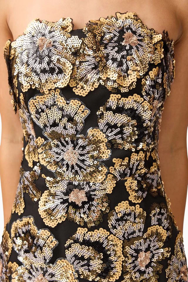 Elliatt Celeste Gown - Black Gold - Image 6