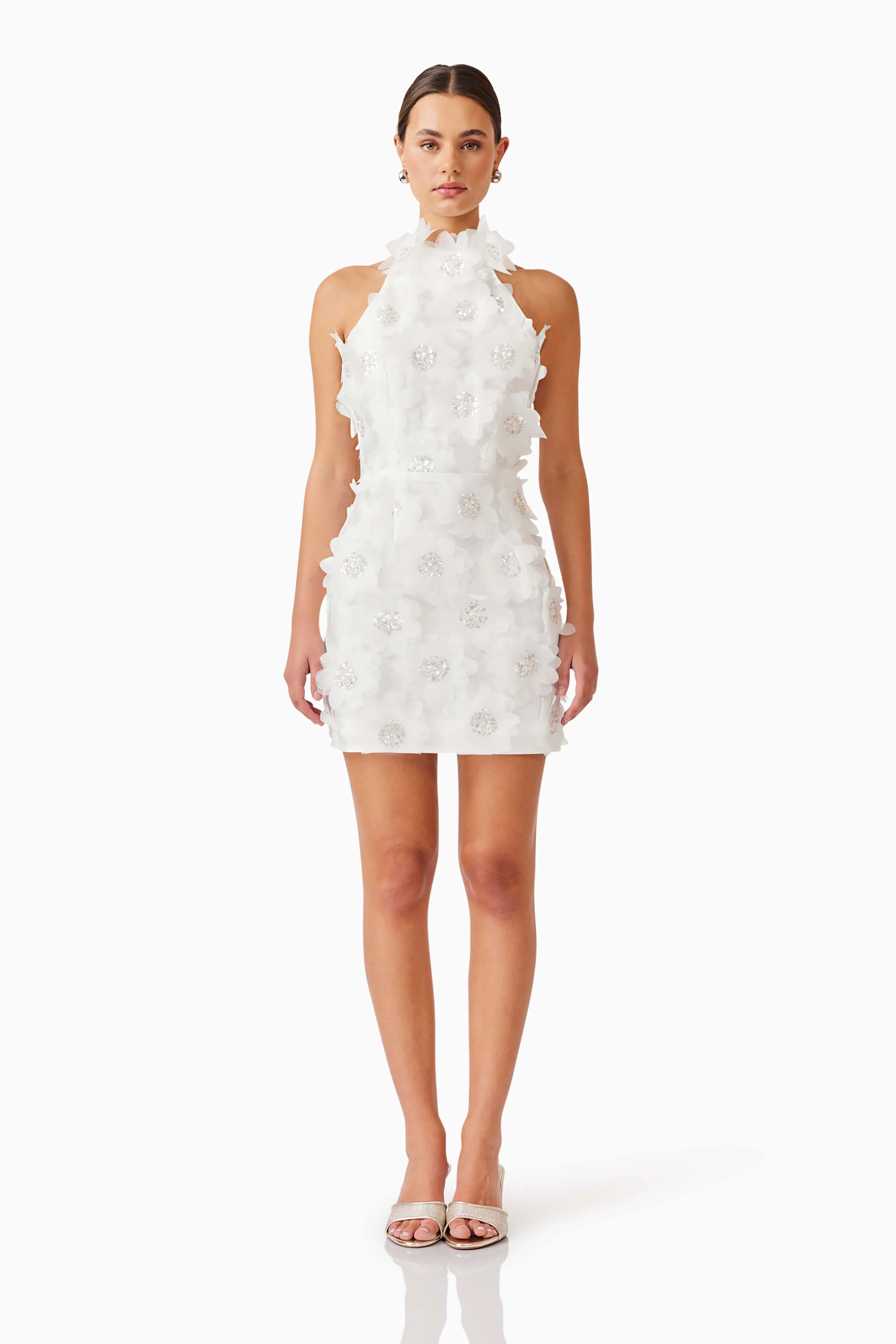 Elliatt Cherry Blossom Mini Dress - Ivory
