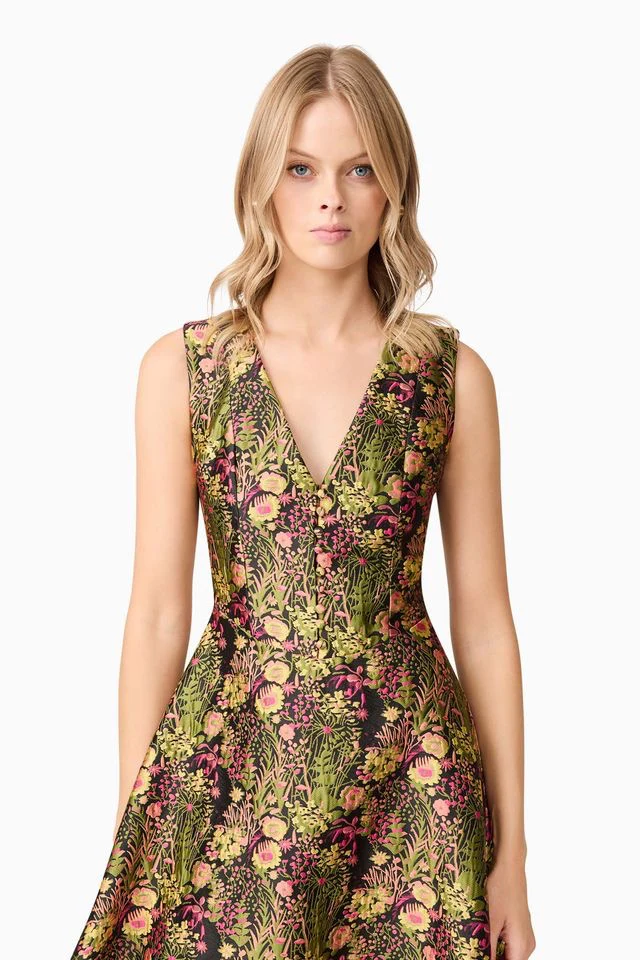 Elliatt Cindy Gown - Black Floral Multi - Image 5