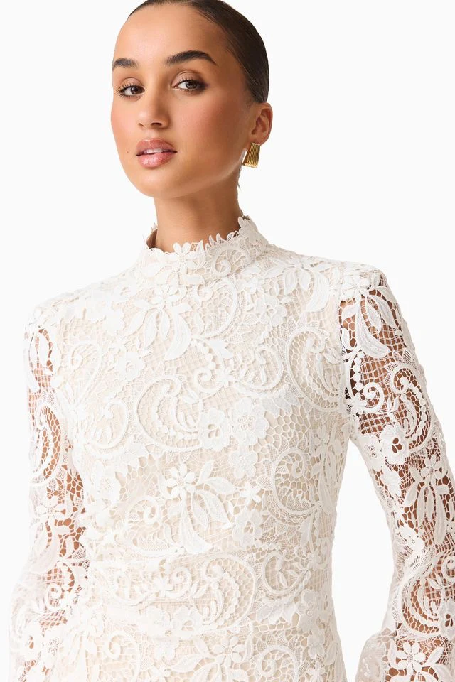 Elliatt Cora Mini Dress - White - Image 4