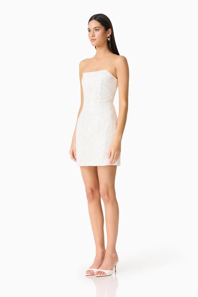 Elliatt Daelia Mini Dress - White - Image 3