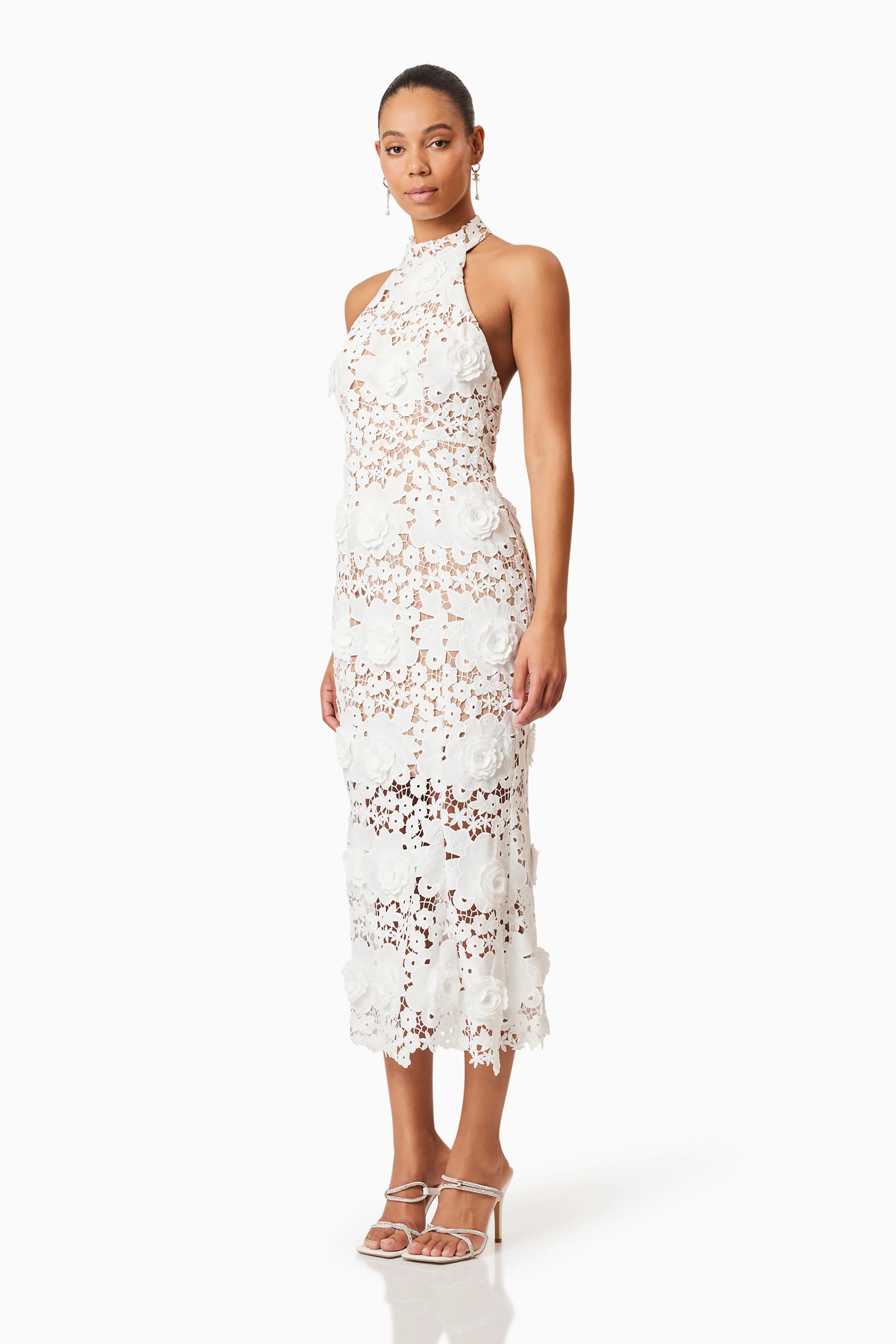 Elliatt Daffodil Cocktail Dress - Ivory - Image 3