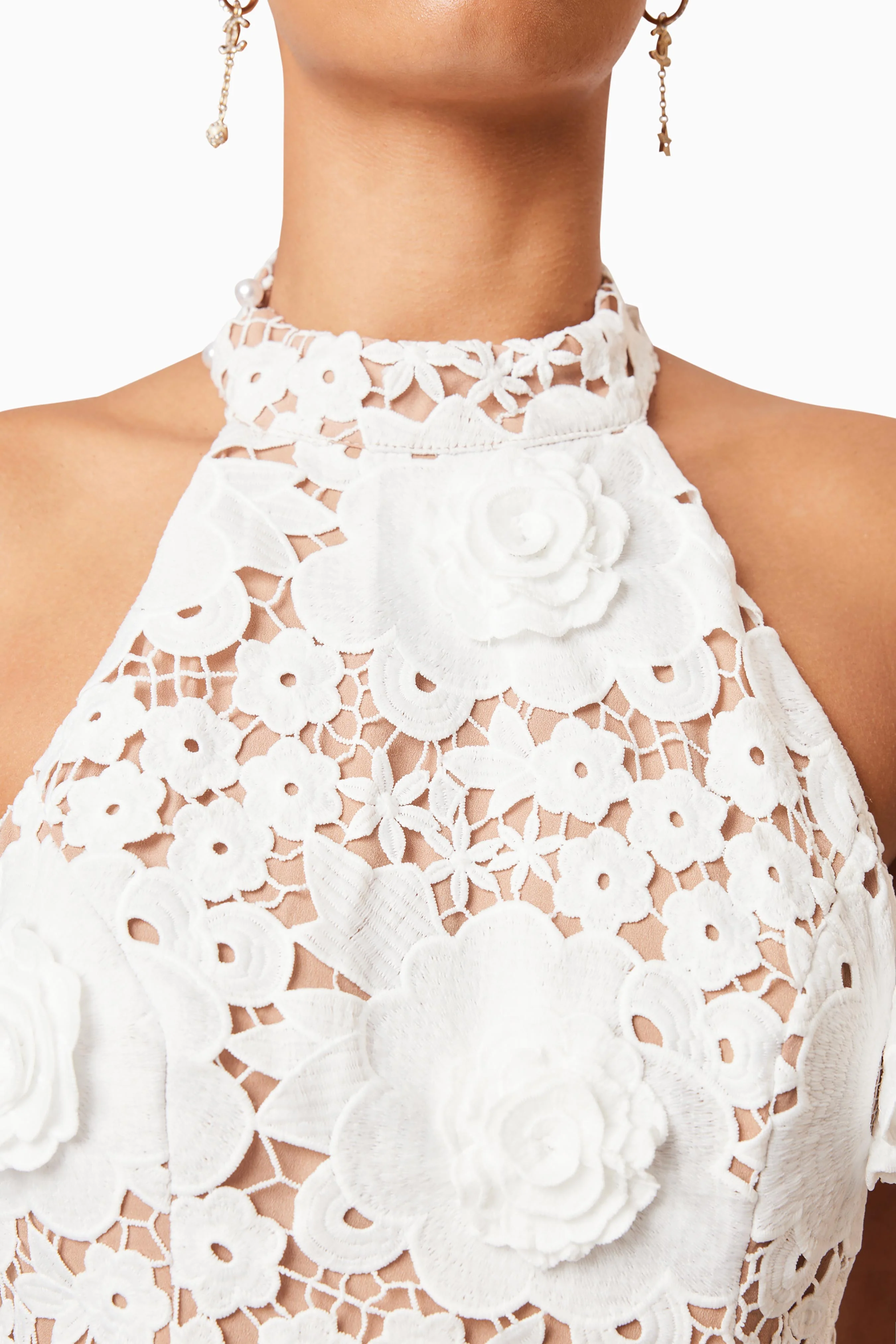 Elliatt Daffodil Cocktail Dress - Ivory - Image 5