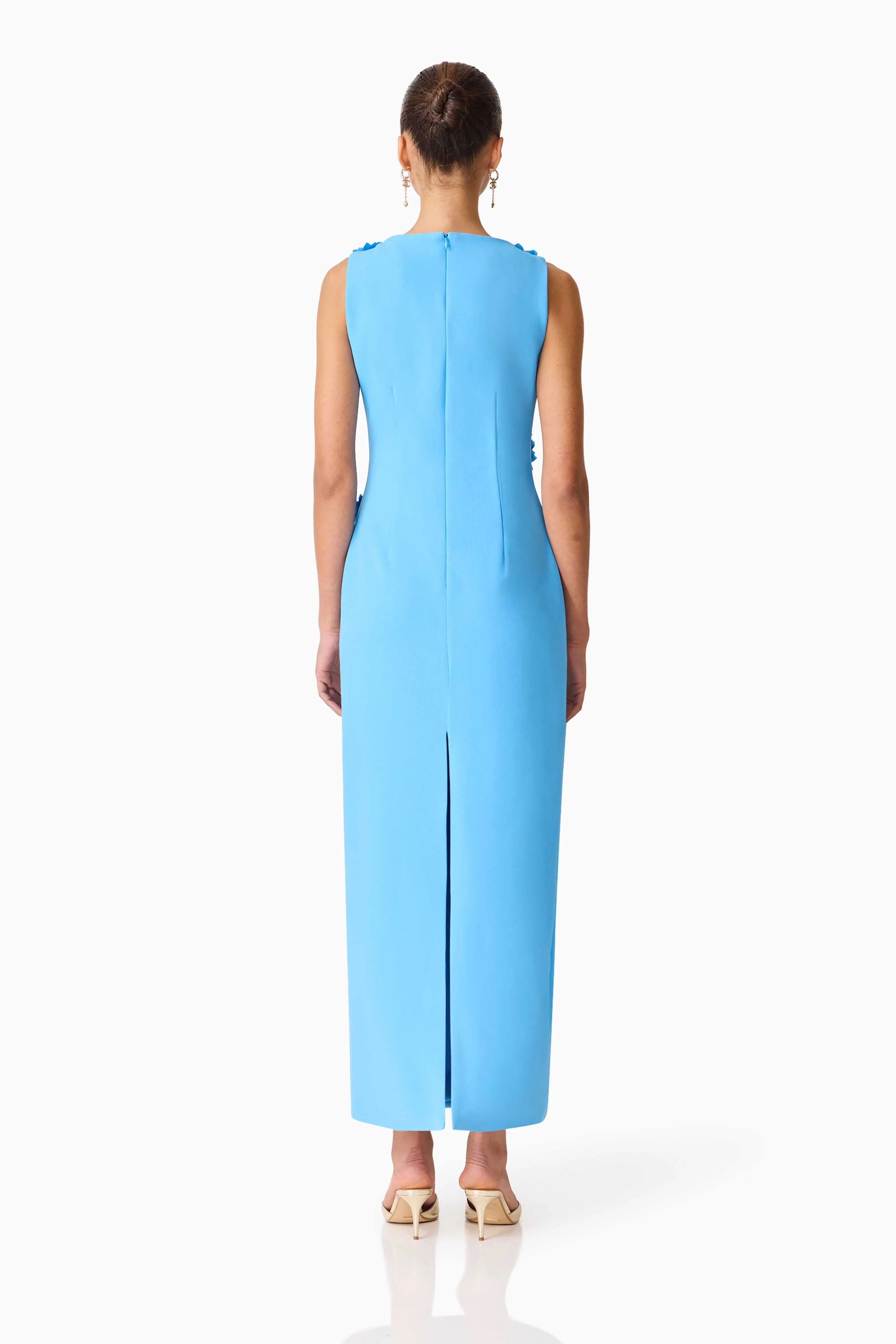 Elliatt Dali Floral Gown - Blue - Image 5