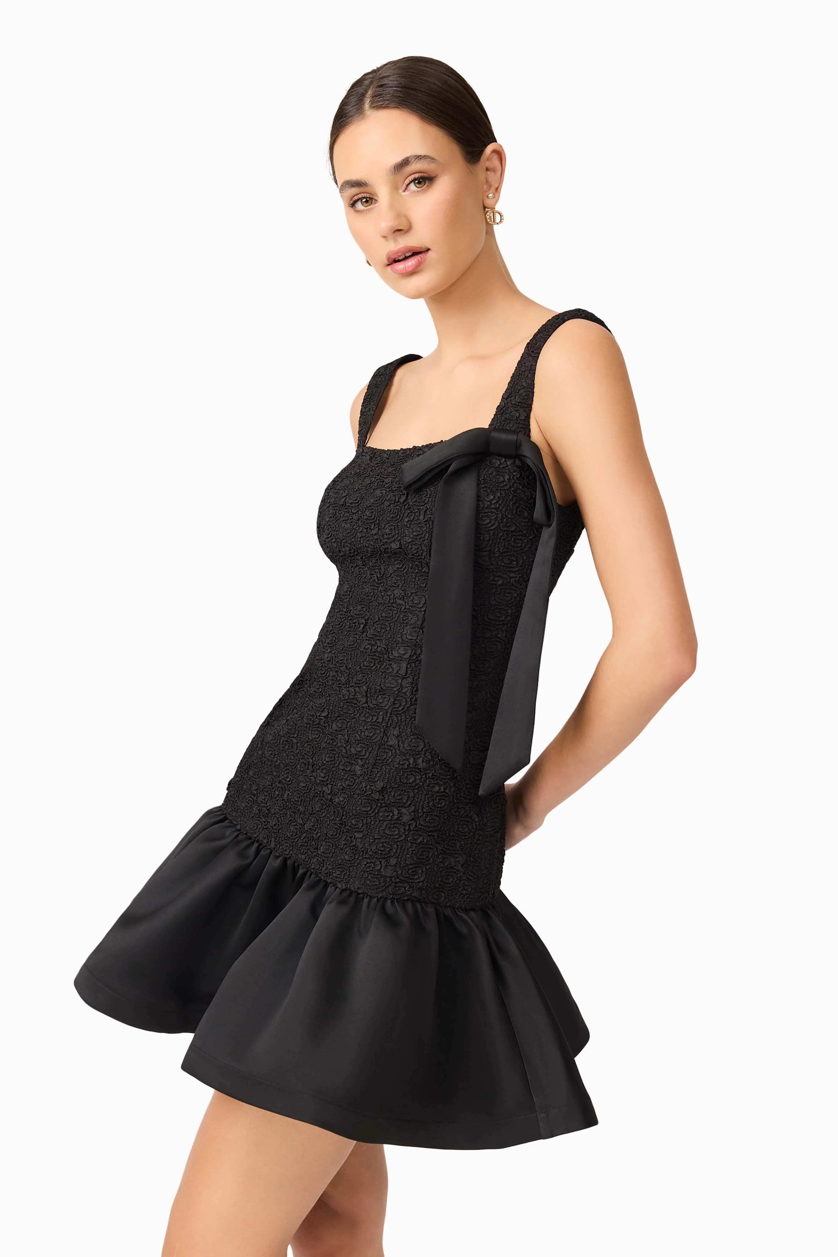 Elliatt Dandelione Mini Dress - Black - Image 2