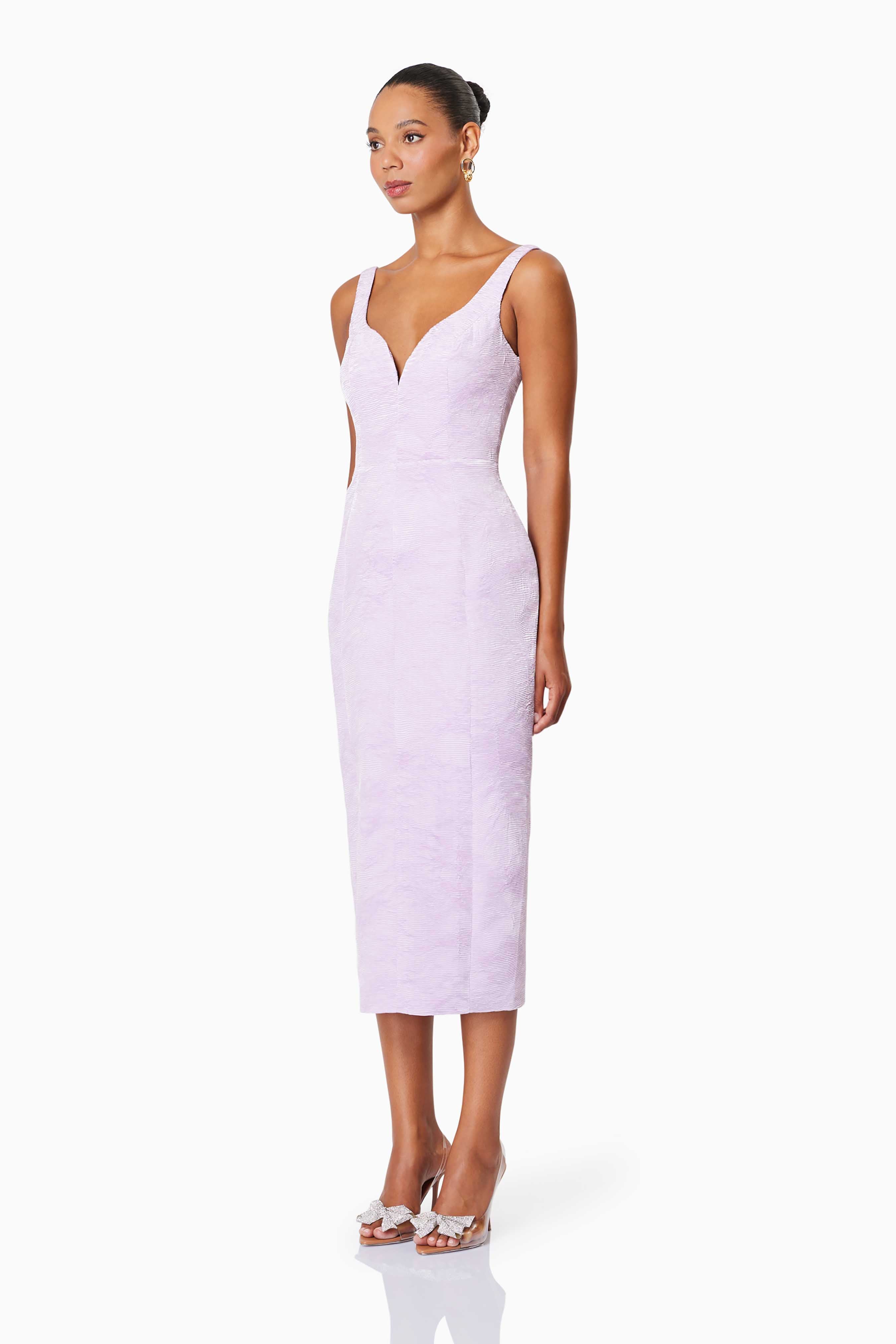 Elliatt Dasher Midi Dress - Lilac - Image 5