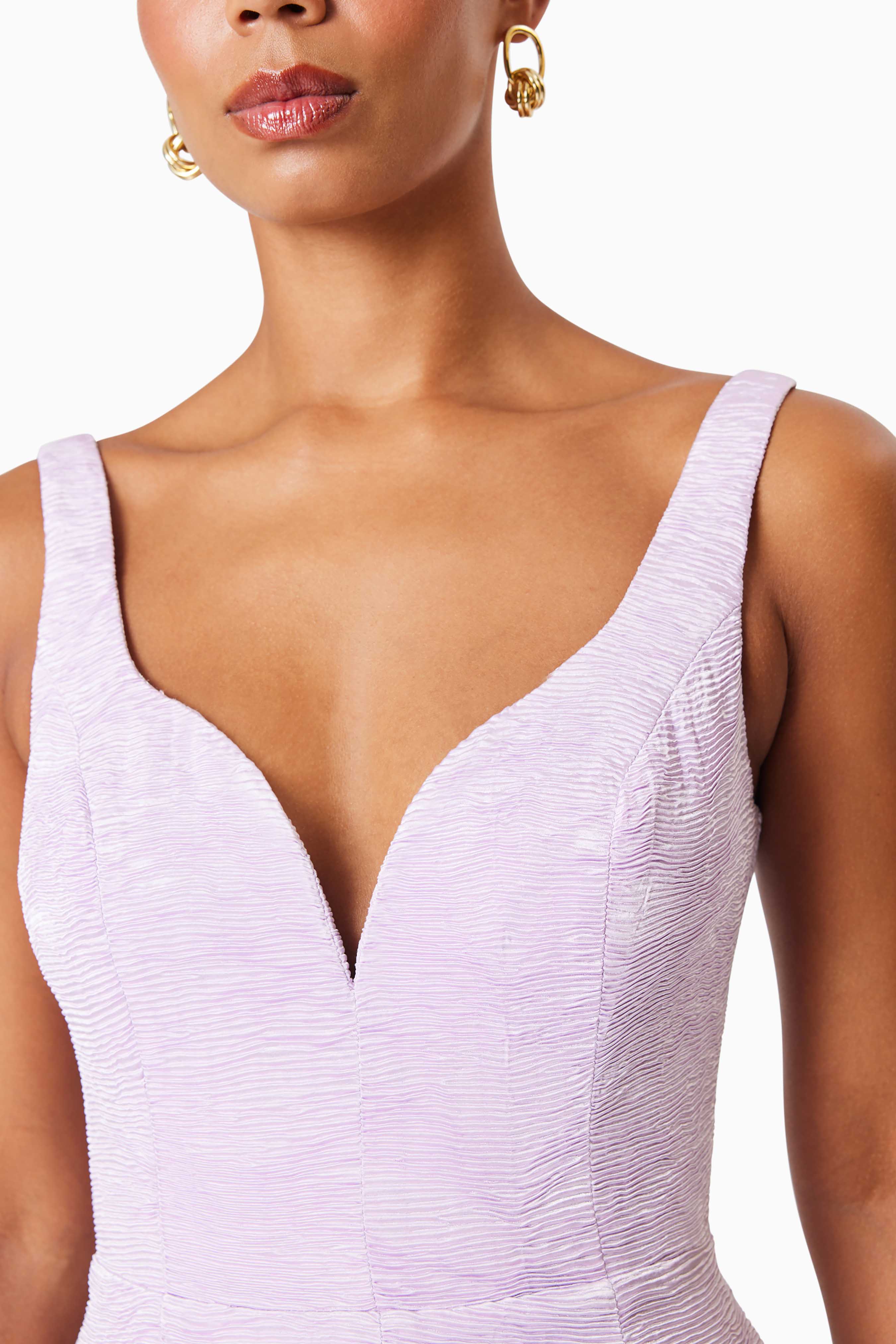 Elliatt Dasher Midi Dress - Lilac - Image 6