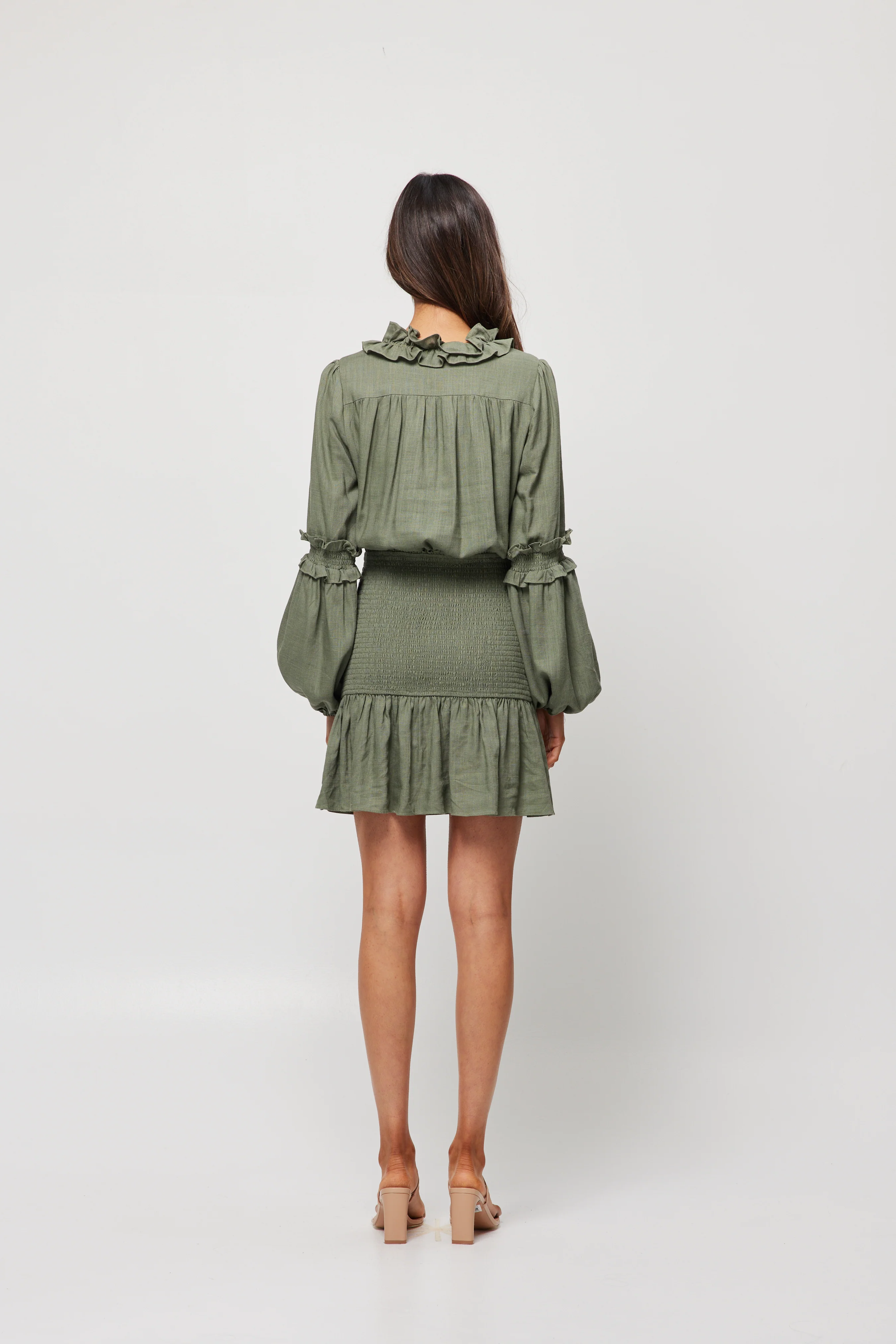 Elliatt Deity Dress - Olive - Image 4
