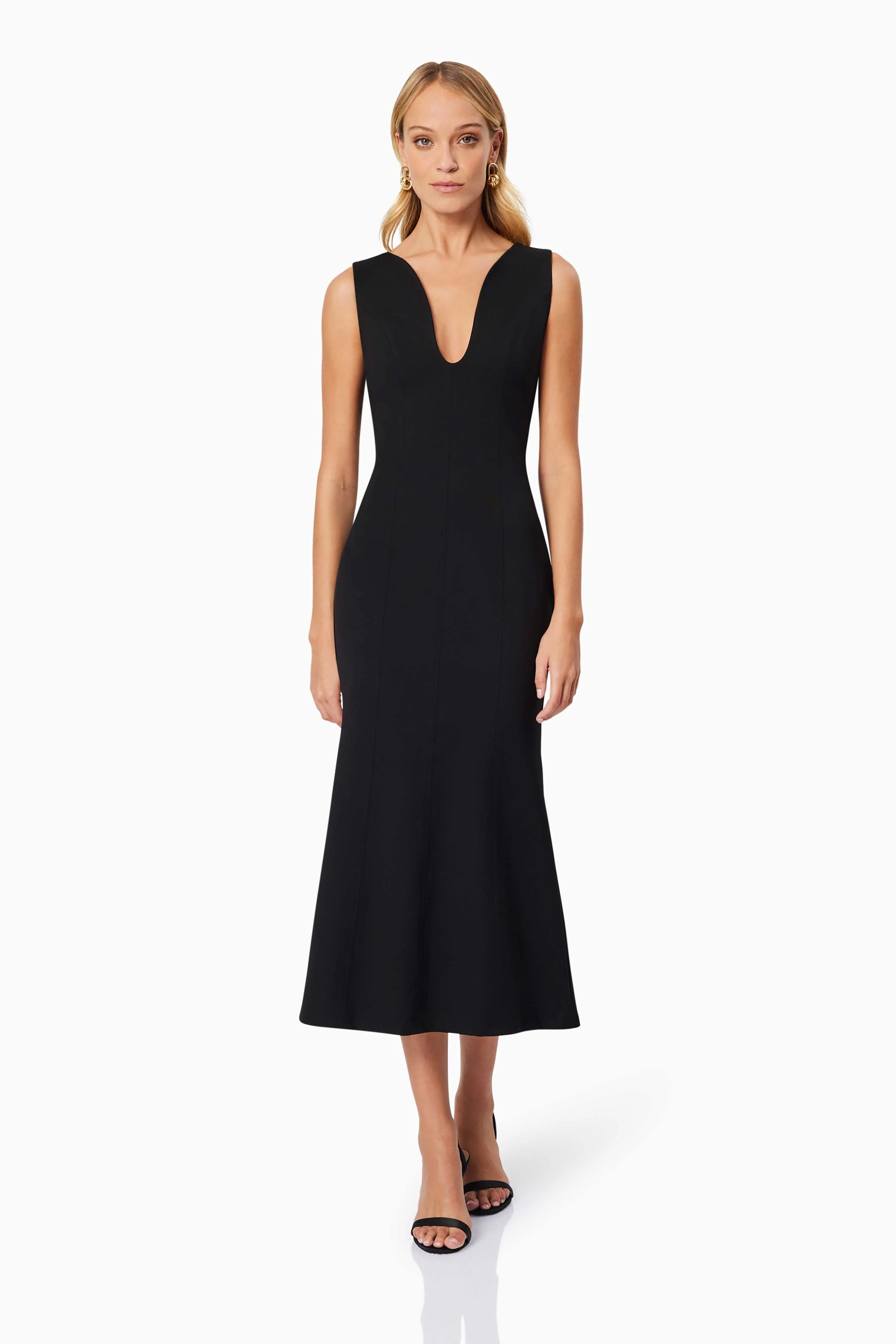 Elliatt Eden Midi Dress - Black - Image 3