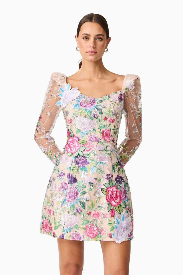 Elliatt Eliska Mini Dress - Floral Multi - Image 4