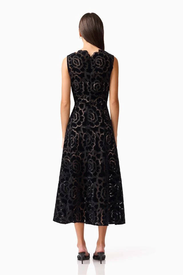 Elliatt Eris Midi Dress - Black - Image 5