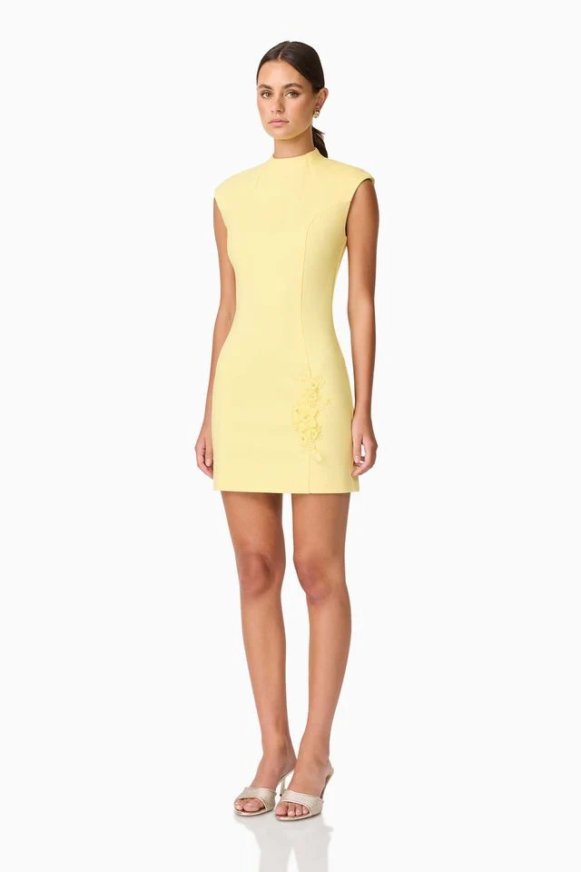 Elliatt Evee Mini Dress - Lemon - Image 3