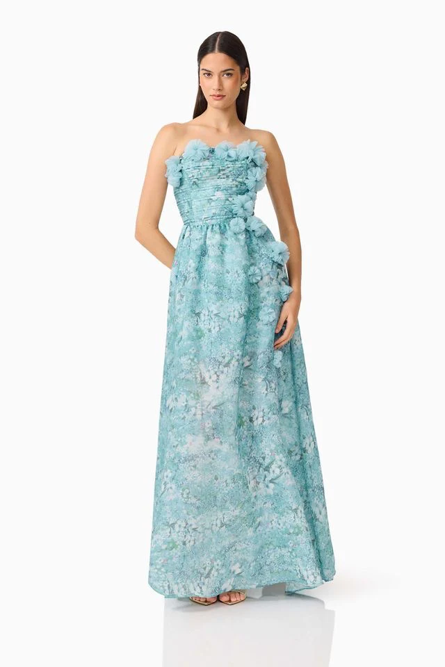 Elliatt Faye Gown - Blue Mutli - Image 2