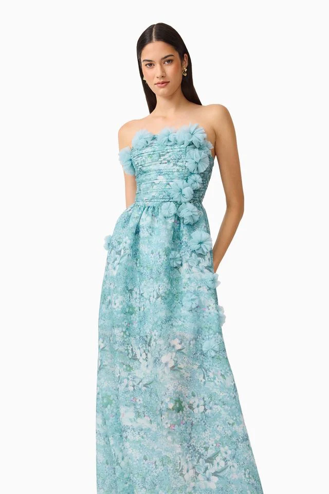 Elliatt Faye Gown - Blue Mutli - Image 5