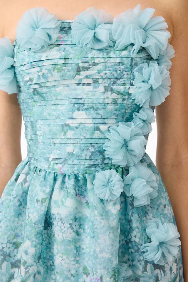 Elliatt Faye Gown - Blue Mutli - Image 6