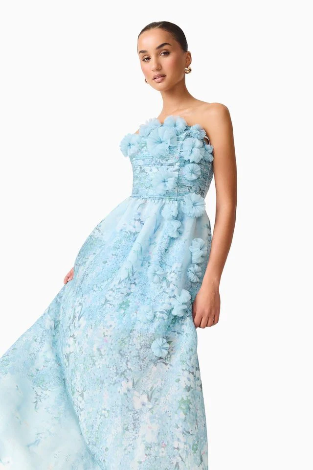 Elliatt Faye Gown - Blue Mutli - Image 8