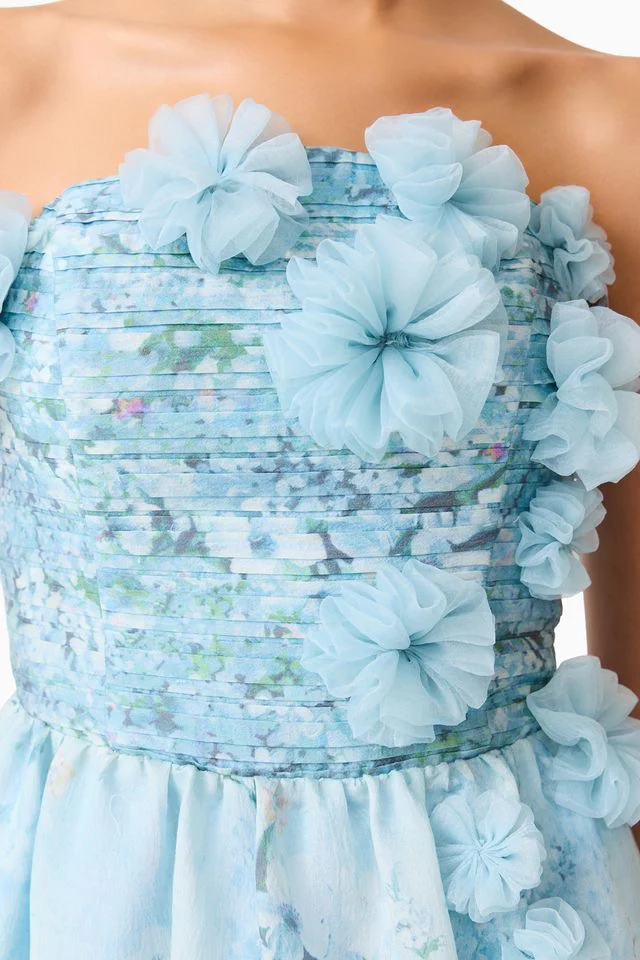 Elliatt Faye Gown - Blue Mutli - Image 9